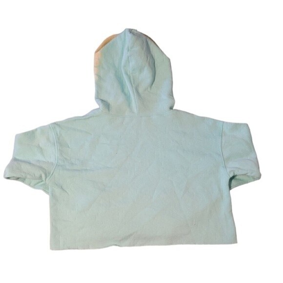 Wild Fable Women's Mint Tie Dye Pullover Crop Hoodie Sweatshirt - Picture 5 of 5